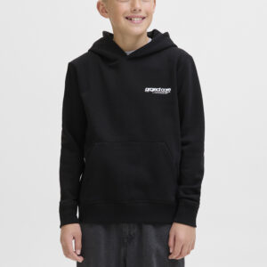 Jack&Jones Junior backprint relaxed sweat hoodie zwart