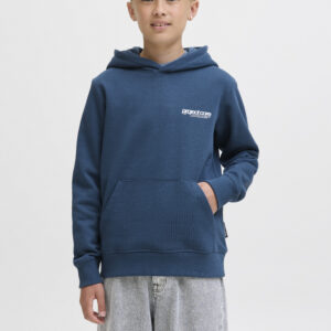 Jack&Jones Junior backprint relaxed sweat hoodie blauw