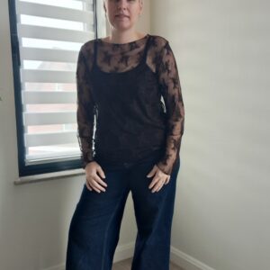 Nina kanten top chocoladebruin - Afbeelding 5