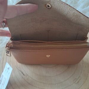 Leren portemonnee Camel - Afbeelding 6